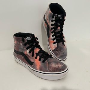 VANS Comfycush Sk8-Hi Blotched Multi/Pink Men's Size 8.5 Women's Size 10